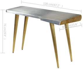 Birou de scris aviator vintage, stil aviatie, 120x60x76 cm