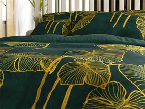 Lenjerie de pat din microplus VENECIA verde Dimensiunile lenjeriei: 70 x 90 cm | 140 x 200 cm
