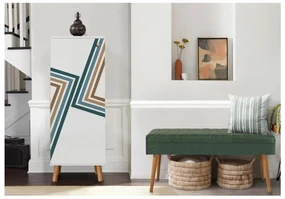 Mobilier hol Beside 49 (alb + verde). 1094024