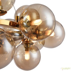 Lustra deosebita cu 25 de surse de lumina Dallas, auriu/ chihlimbar MYMOD548PL-25G