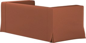 Husă canapea Klippan cu 2 locuri, lungă, cu pliuri contrastante