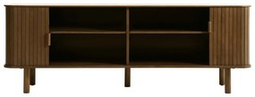 Masă TV maro cu aspect de lemn de stejar 56x160 cm Cavo – Unique Furniture