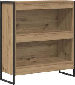 vidaXL Dulap pentru cărți Stejar artizanal 80 x 30 x 155 cm
