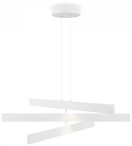 Lustra moderna alba minimalista cu led Maytoni Origami