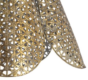 Lustră aurie cu abajur din metal ø 24 cm – Ixia