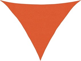 vidaXL Pânză parasolar, portocaliu, 3x3x4,2 m, HDPE, 160 g/m²