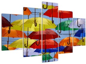 Tablou - Umbrele colorate (150x105 cm)