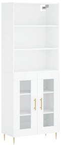 3189301 vidaXL Dulap înalt, alb, 69,5x34x180 cm, lemn compozit