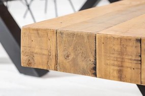 Banca design industrial Thor 200cm Pin natur