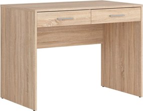 Birou NEPO PLUS, stejar sonoma, PAL laminat, cu 2 sertare, 100x59x76 c