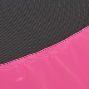 Trampolina Jampino 3,05 metrový priemer s ochrannou sieťkou a rebríkom ružová
