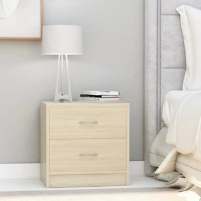 vidaXL Noptiere, 2 buc., stejar sonoma, 40x30x40 cm, lemn prelucrat