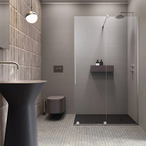 Paravan de dus tip Walk-in Radaway Furo crom-transparent 110 cm sticla securizata 8 mm dreapta