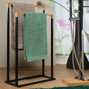 Suport pentru 2 prosoape Spirella Chic 45 x 22 x 85 cm, negru