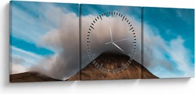 Tablou - Norul deasupra muntelui (cu ceas) (90x30 cm)