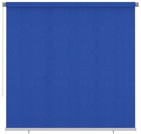 Jaluzea tip rulou de exterior, albastru, 240x230 cm, HDPE Albastru, 240 x 230 cm