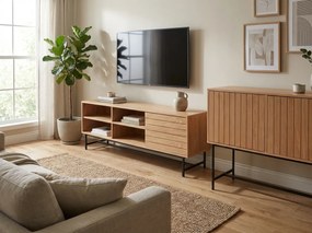 Masuta TV VALMOR 140x40 cm, decor stejar