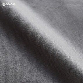 Pat matrimonial gri tapițat cu spațiu de depozitare cu somieră 160x200 cm Myra Slim Line – Bonami Selection