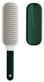 Razatoare cu recipient colector Trebonn 1423100, Maner moale, Otel inoxidabil, verde/alb