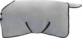 vidaXL Pătură pentru cai Gri deschis și roz complet Poliester