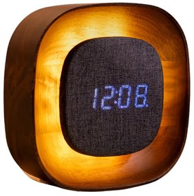 Ceas deșteptător digital Lumos Walnut – Gingko