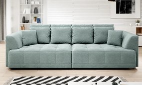 Canapea moderna pentru living TIGA, stofa catifelata verde menta - Sal