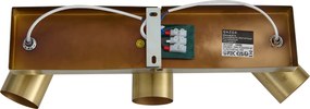 Plafonieră modernă din bronz cu 3 lumini reglabile dreptunghiulară - Jeana