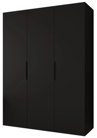 Dulap de haine 150 cm Mirabella 1 (Negru + Negru). 1126352