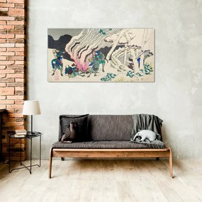 Tablou sticla Abstracție Asia samurai