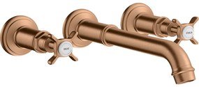 Baterie lavoar incastrata bronz periat, dubla comanda, Hansgrohe Axor Montreux Bronz periat