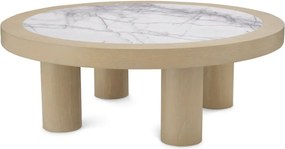 Masuta Design LUX, Marmura, Furnir Stejar, Presedio 100cm