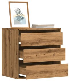 vidaXL Dulap colț sertare stejar artizanal 60x41x58 cm lemn prelucrat
