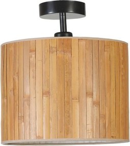 Lustra 846STL5103, metal/lemn de bambus, 30x30 cm