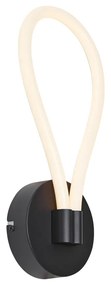 Lampă de perete modernă neagră, incl. LED, cu 3 trepte de intensitate luminoasă - Keri