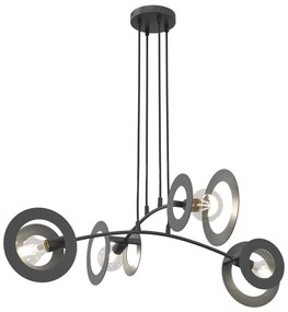 Lustră pe cablu EUFORIA 4xE27/15W/230V negru