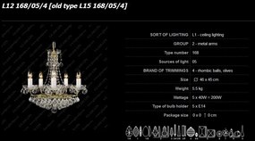 Lustra cristal Bohemia L15 168/05/4