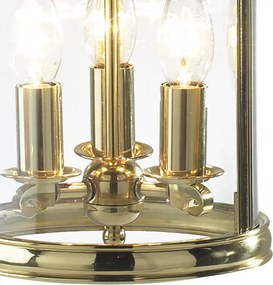 Där Lighting LAM0340 - Candelabru suspendat LAMBETH 3xE14/60W/230V alamă