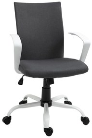 Vinsetto Scaun de Birou Ergonomic și Pivotant pentru Birou, Gri Închis | Aosom Romania