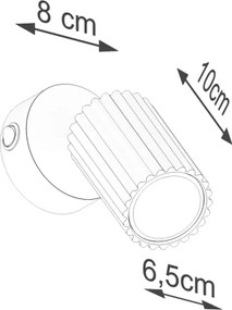 Brilagi - Aplica de perete cu spot CRESTO 1xGU10/10W/230V roz