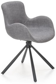 Scaun de bucaterie Kade, gri/negru