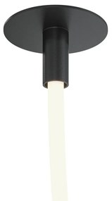 Lustra LED incastrabila tavan fals design modern Tau negru