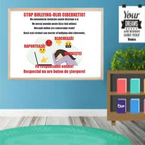 Sticker perete STOP Bullying Cibernetic