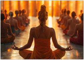 Tablou - Lecții de yoga (70x50 cm)