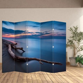 Paravan - Plaja în apus de soare (210x170 cm)