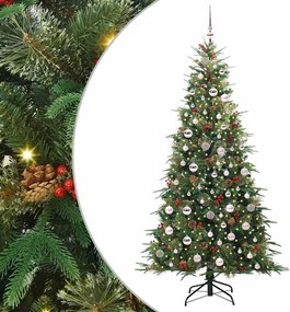 vidaXL Brad de Crăciun artificial cu ramuri articulare Verde 210 cm