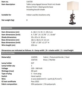 Veioza, Lampa de masa design LUX Agape