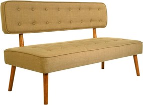 Banca 558ZEN1241, bej, lemn/poliester, 140x64x78 cm