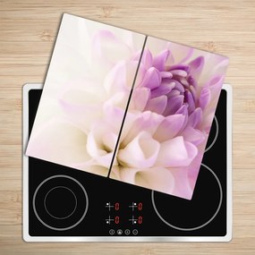 Tocator din sticla Dahlia alb