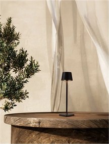 Veioza/Lampa de masa LED portabila exterior IP54 DECK negru