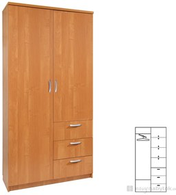 Dulap de haine Pembury 100/40 (fără oglindă). 746574